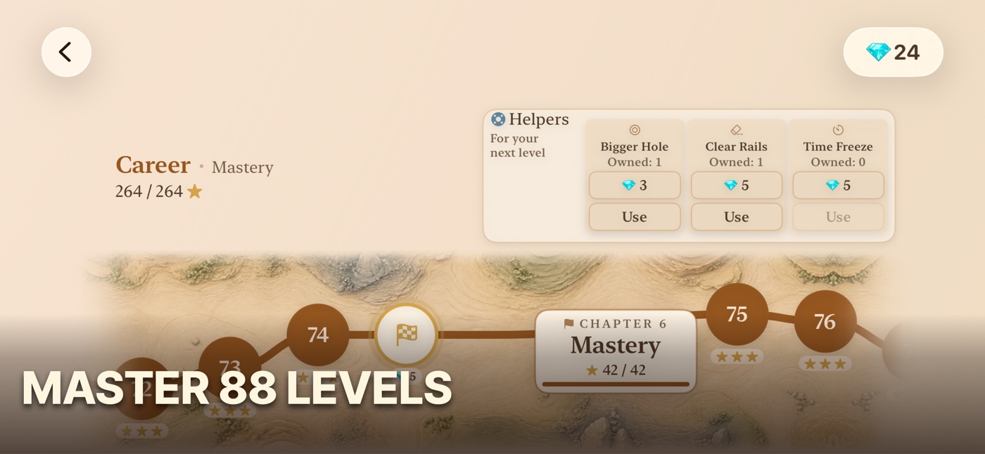 Ballance App Store screenshot — Master 88 levels