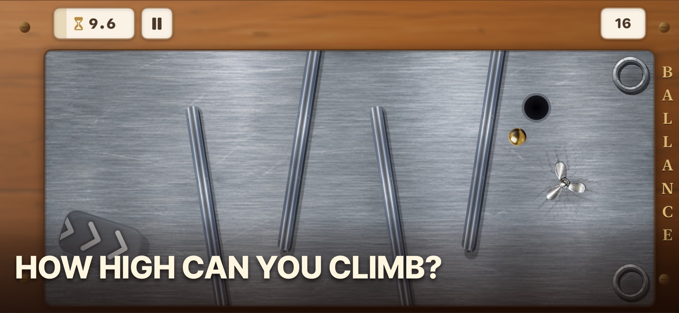 Ballance App Store screenshot — How high can you climb?