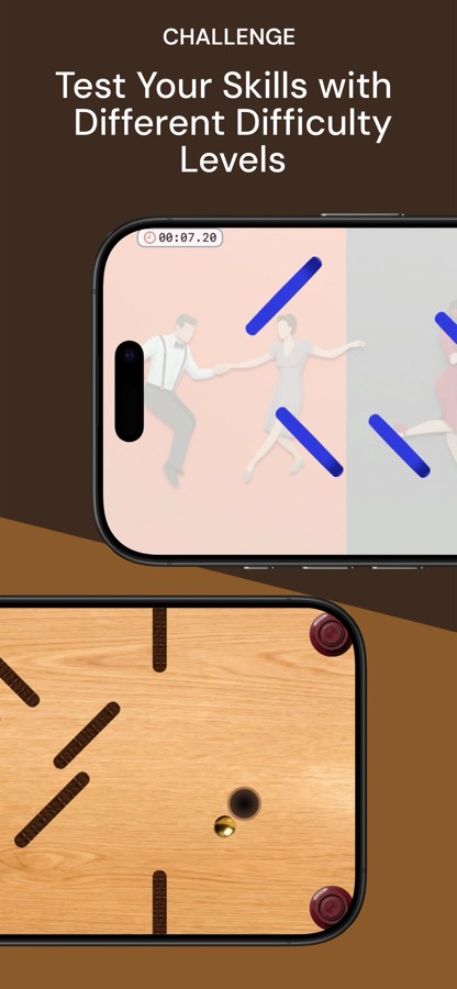 Ballance App Store screenshot showing course obstacles