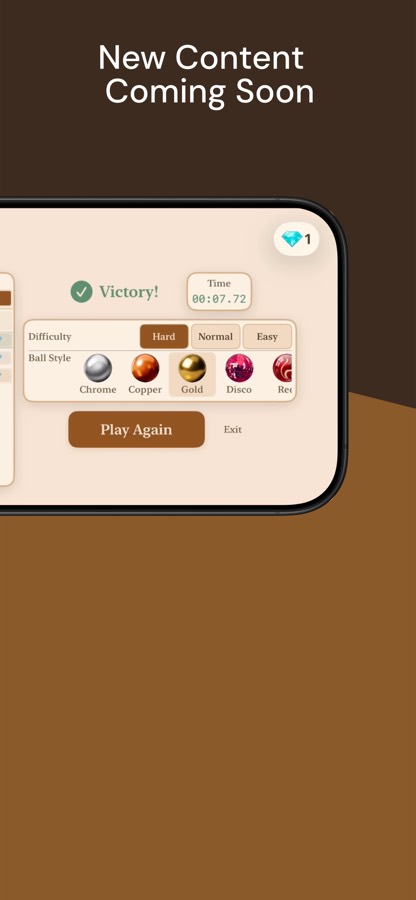 Ballance App Store screenshot showing more game features